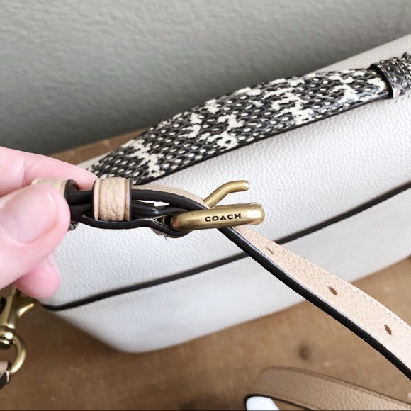 NWOT Coach Cassie Colorblock Snakeskin Crossbody - Picture 5 of 16